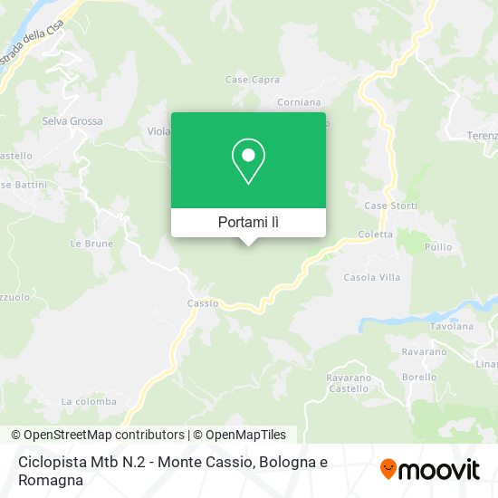 Mappa Ciclopista Mtb N.2 - Monte Cassio