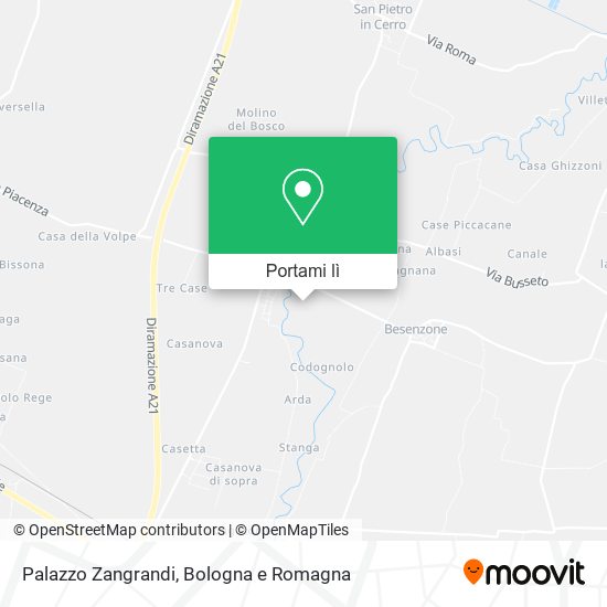 Mappa Palazzo Zangrandi