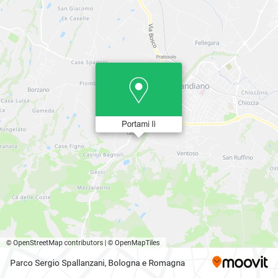Mappa Parco Sergio Spallanzani