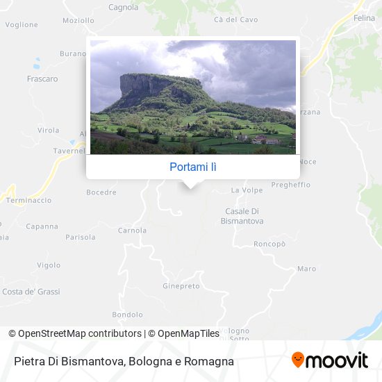 Mappa Pietra Di Bismantova