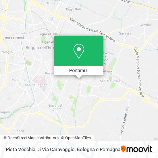 Mappa Pista Vecchia Di Via Caravaggio