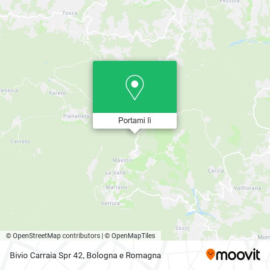 Mappa Bivio Carraia Spr 42