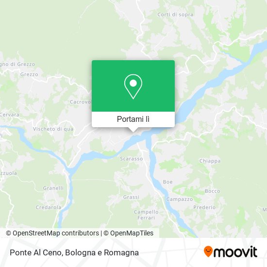 Mappa Ponte Al Ceno