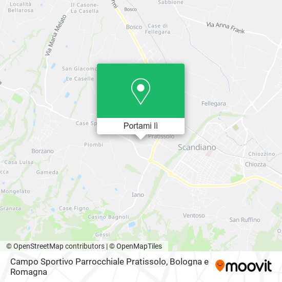 Mappa Campo Sportivo Parrocchiale Pratissolo