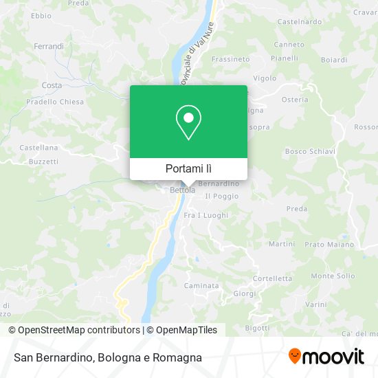Mappa San Bernardino