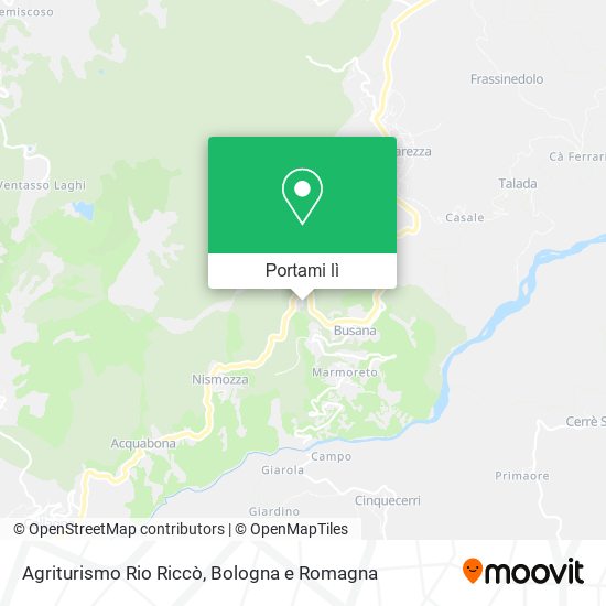 Mappa Agriturismo Rio Riccò
