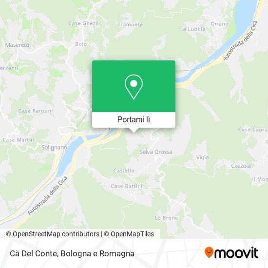 Mappa Cà Del Conte