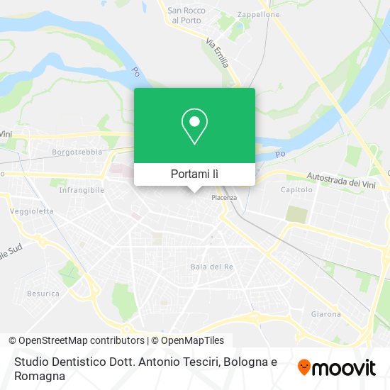 Mappa Studio Dentistico Dott. Antonio Tesciri