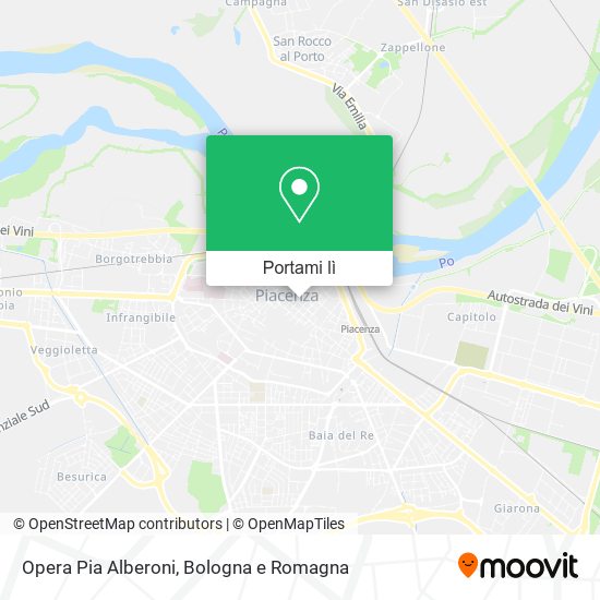 Mappa Opera Pia Alberoni