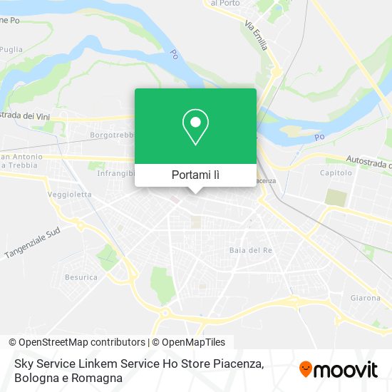Mappa Sky Service Linkem Service Ho Store Piacenza