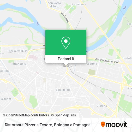 Mappa Ristorante Pizzeria Tesoro