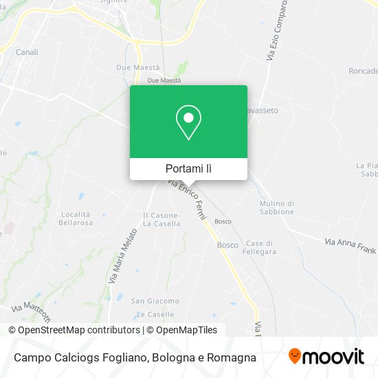 Mappa Campo Calciogs Fogliano
