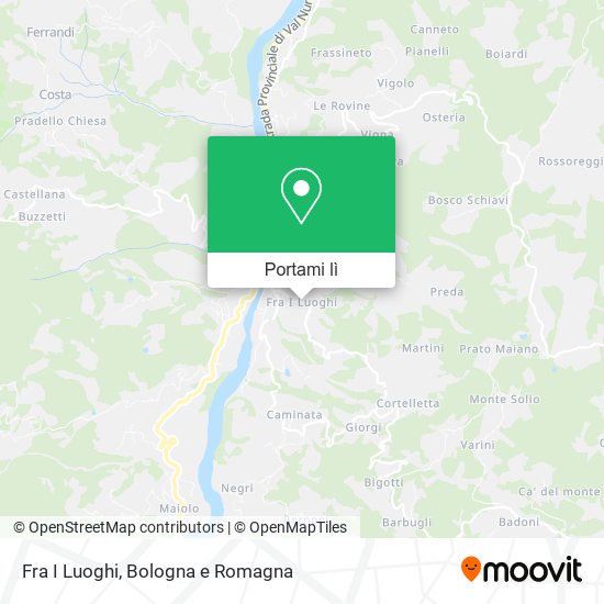 Mappa Fra I Luoghi
