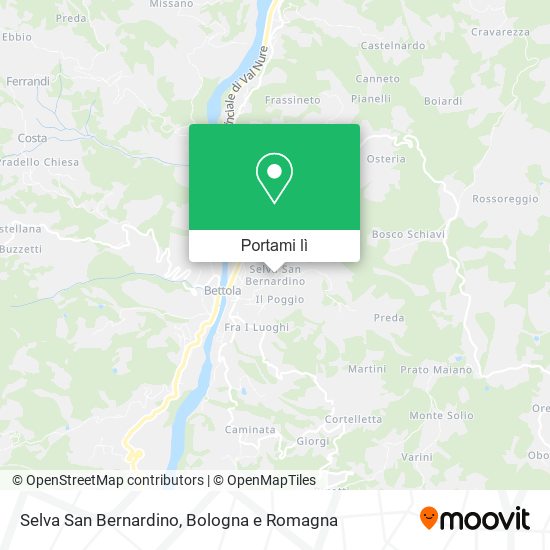 Mappa Selva San Bernardino