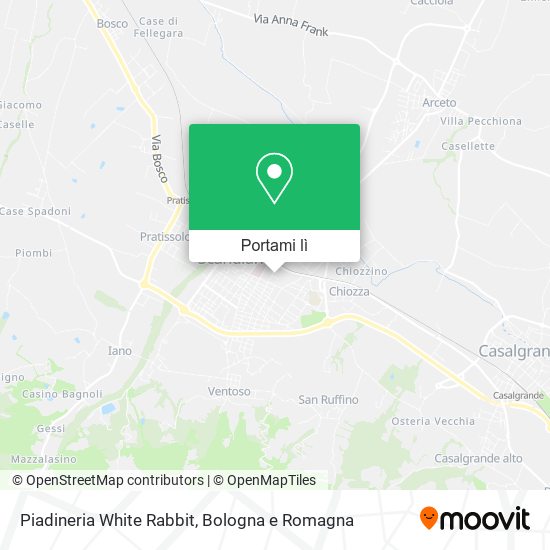 Mappa Piadineria White Rabbit