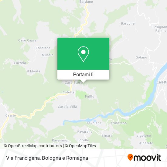 Mappa Via Francigena