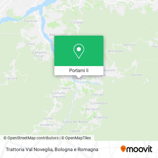 Mappa Trattoria Val Noveglia
