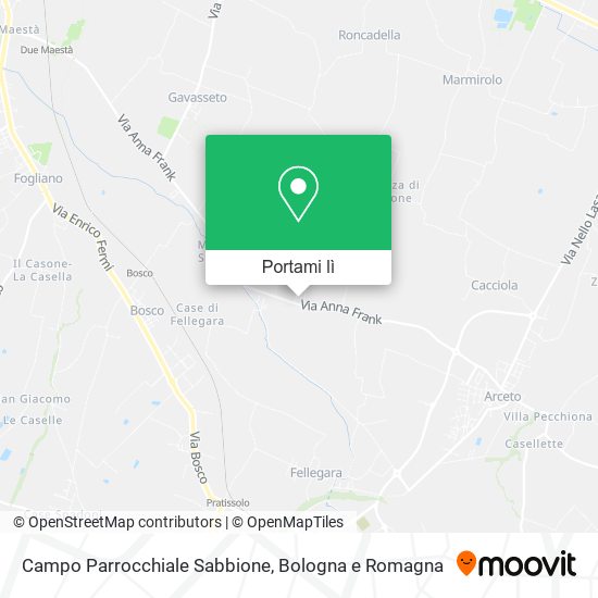 Mappa Campo Parrocchiale Sabbione