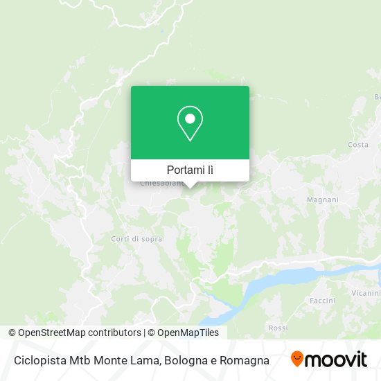 Mappa Ciclopista Mtb Monte Lama