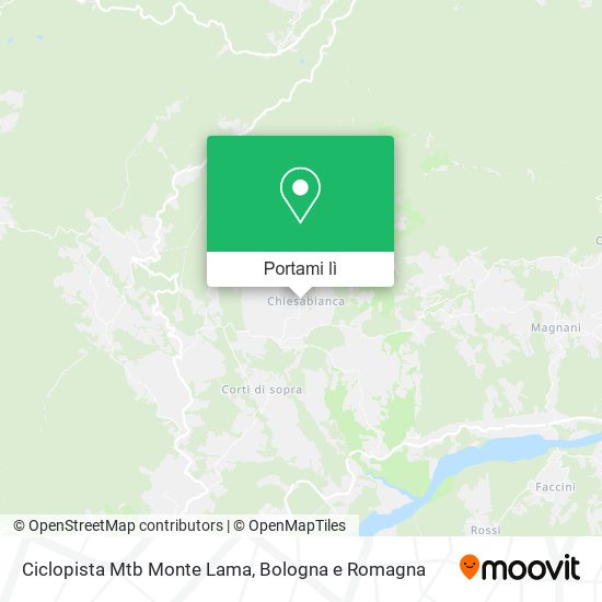 Mappa Ciclopista Mtb Monte Lama