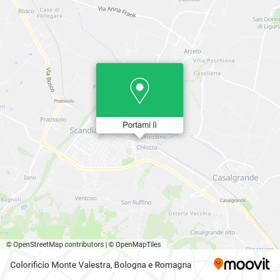 Mappa Colorificio Monte Valestra