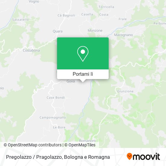 Mappa Pregolazzo / Pragolazzo