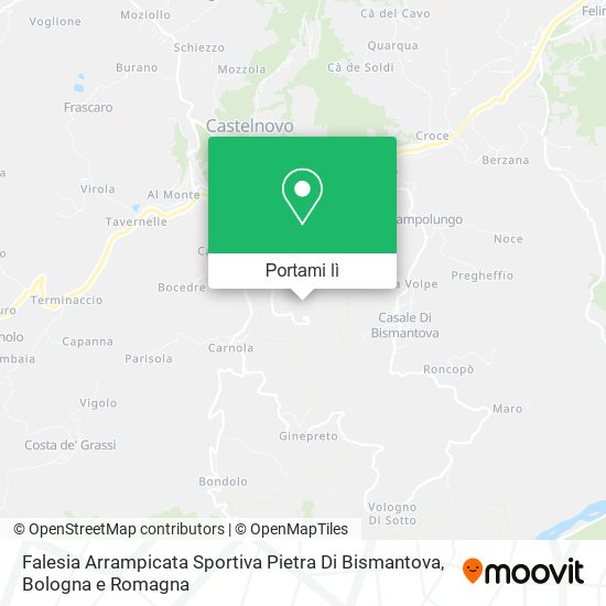 Mappa Falesia Arrampicata Sportiva Pietra Di Bismantova