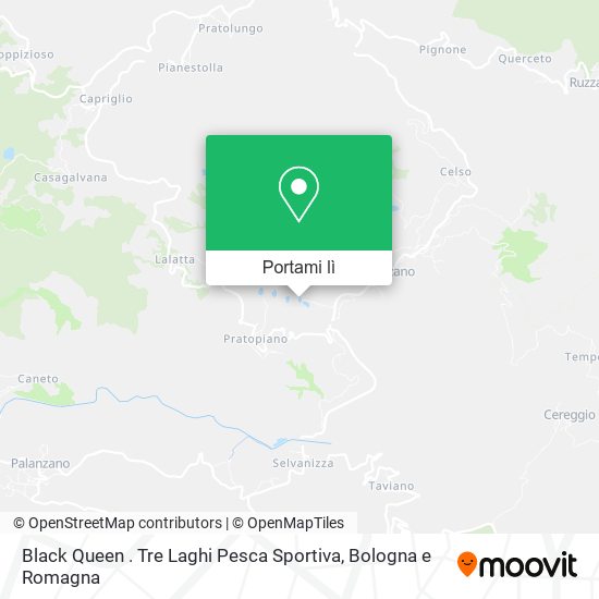 Mappa Black Queen . Tre Laghi Pesca Sportiva
