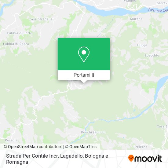 Mappa Strada Per Contile Incr. Lagadello