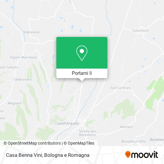 Mappa Casa Benna Vini