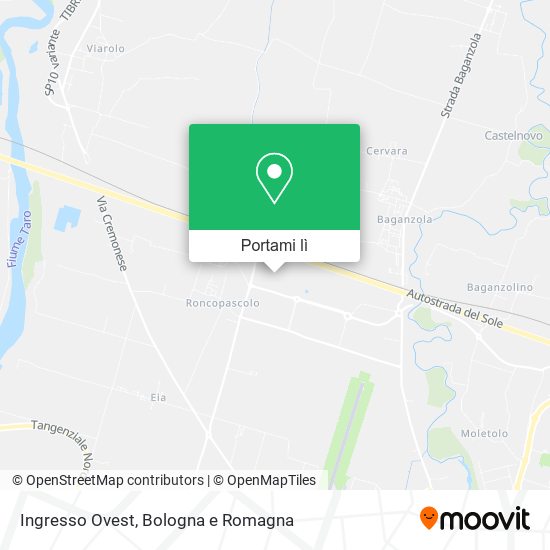 Mappa Ingresso Ovest