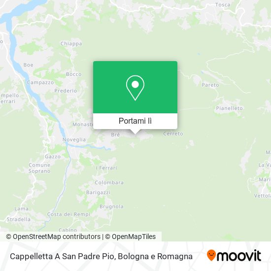 Mappa Cappelletta A San Padre Pio