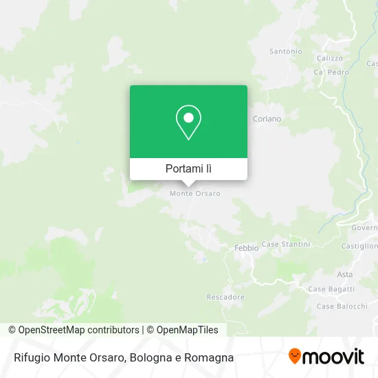 Mappa Rifugio Monte Orsaro