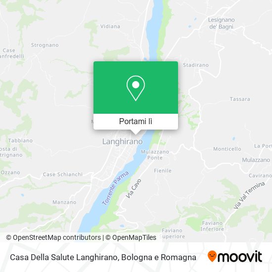 Mappa Casa Della Salute Langhirano
