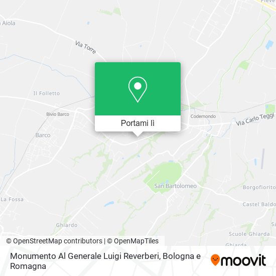 Mappa Monumento Al Generale Luigi Reverberi