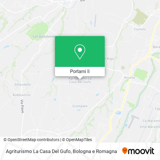 Mappa Agriturismo La Casa Del Gufo