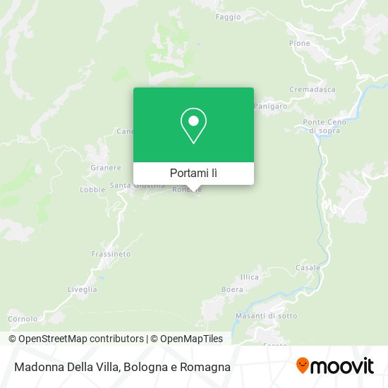 Mappa Madonna Della Villa
