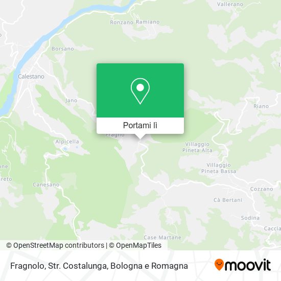 Mappa Fragnolo, Str. Costalunga