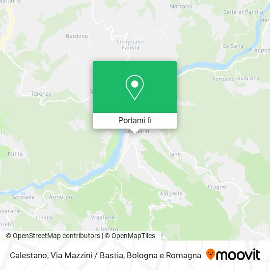 Mappa Calestano, Via Mazzini / Bastia