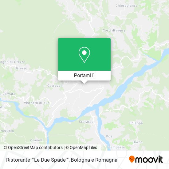 Mappa Ristorante ""Le Due Spade""