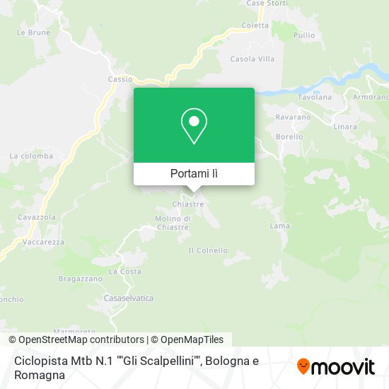 Mappa Ciclopista Mtb N.1 ""Gli Scalpellini""