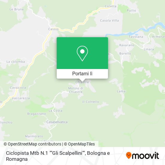 Mappa Ciclopista Mtb N.1 ""Gli Scalpellini""