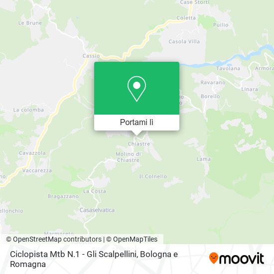 Mappa Ciclopista Mtb N.1 - Gli Scalpellini