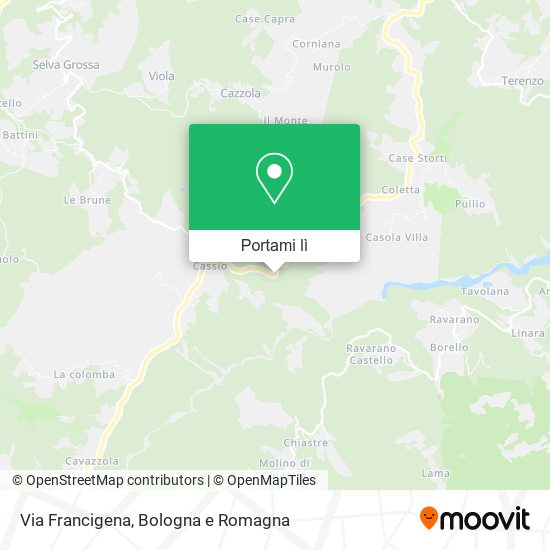 Mappa Via Francigena