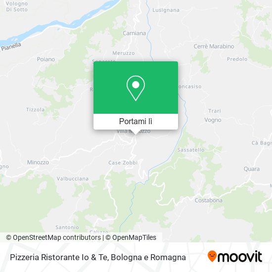 Mappa Pizzeria Ristorante Io & Te