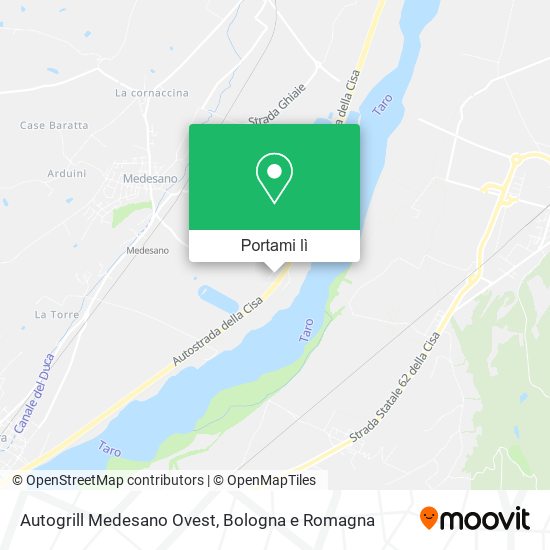 Mappa Autogrill Medesano Ovest