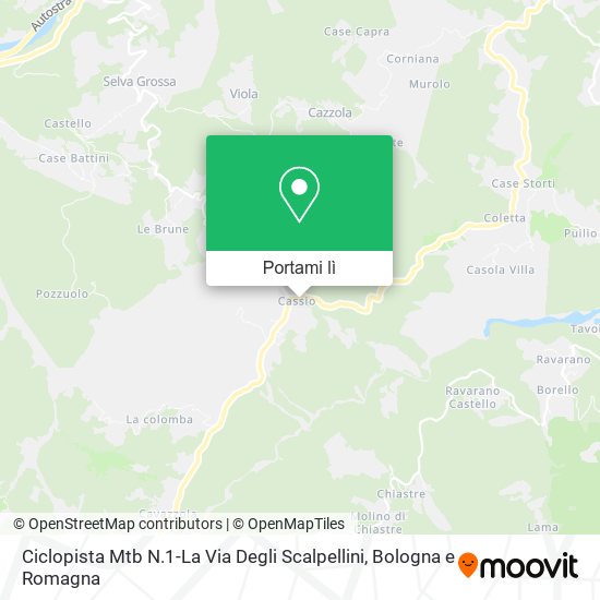 Mappa Ciclopista Mtb N.1-La Via Degli Scalpellini