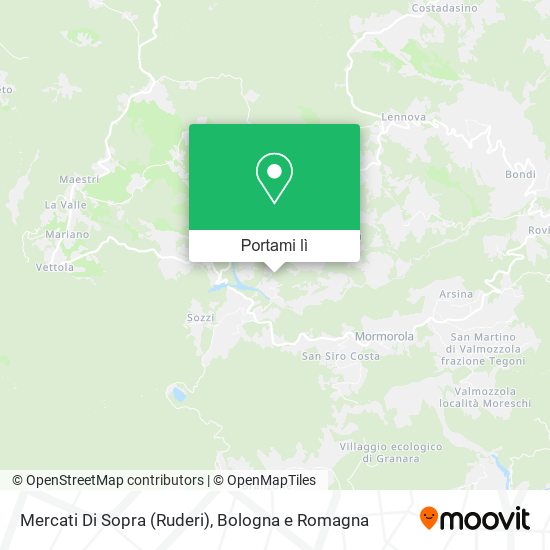 Mappa Mercati Di Sopra (Ruderi)