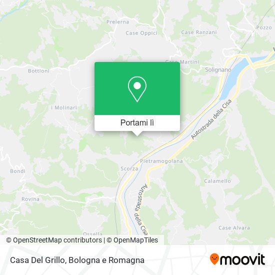 Mappa Casa Del Grillo