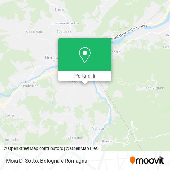 Mappa Moia Di Sotto